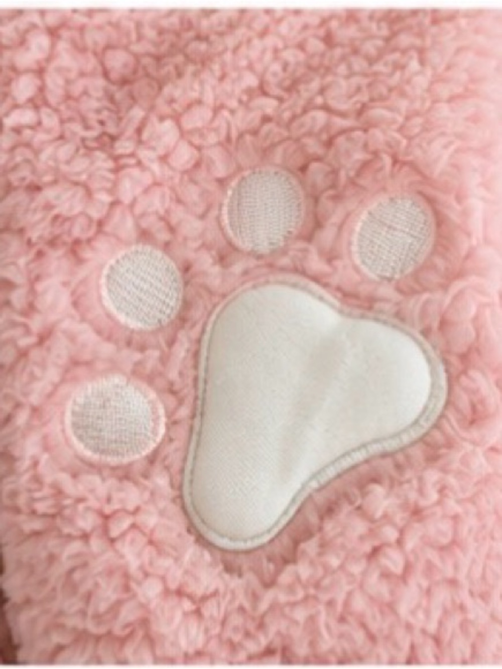 NWOT Pink Sherpa Baby Bear Hooded Snowsuit 0-3M Footed Bunting Cozy Winter - Picture 6 of 13